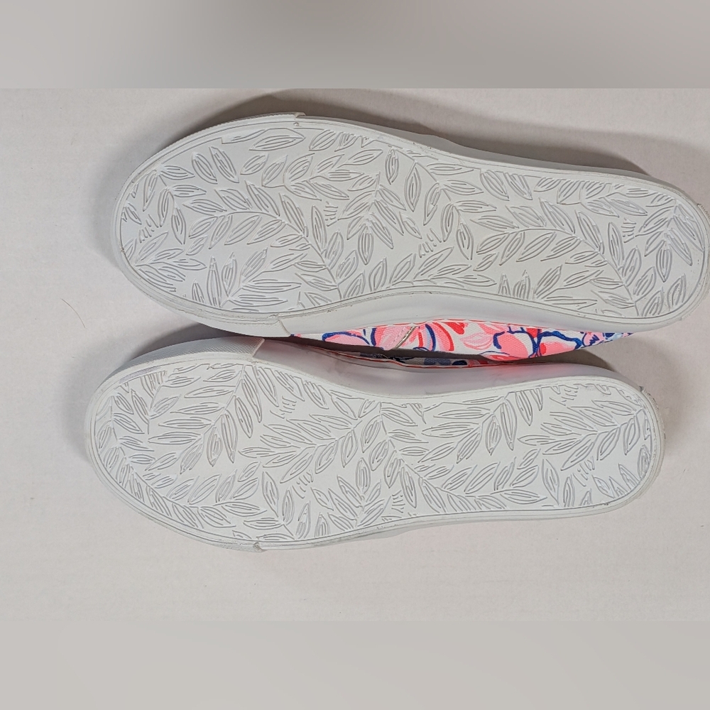 Lily Pulitzer Julie slip on sneaker shoes neon floral preppy style casual slides - Picture 5 of 9